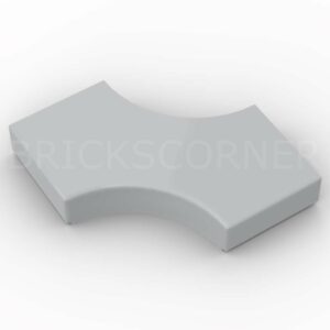 LEGO® Tuile Modifiée 2 x 2 avec 2 Pointes 1 x 1 "Double Flèche" - 3396 - Medium Stone Gray