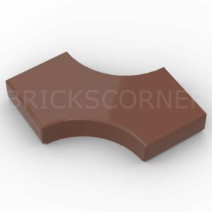 LEGO® Tuile Modifiée 2 x 2 avec 2 Pointes 1 x 1 "Double Flèche" - 3396 - Brun