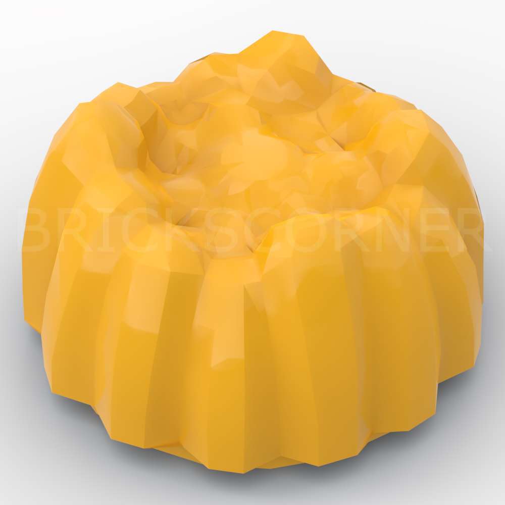 LEGO® Minifigure Cheveux "Touffe Pointue" / Gâteaux / Pâtisserie - 68212 - Orange Clair