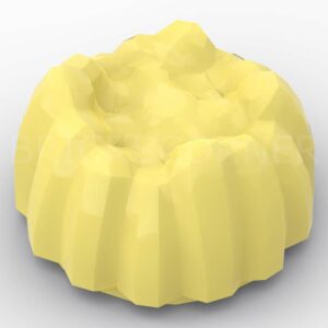 LEGO® Minifigure Cheveux "Touffe Pointue" / Gâteaux / Pâtisserie - 68212 - Jaune Clair