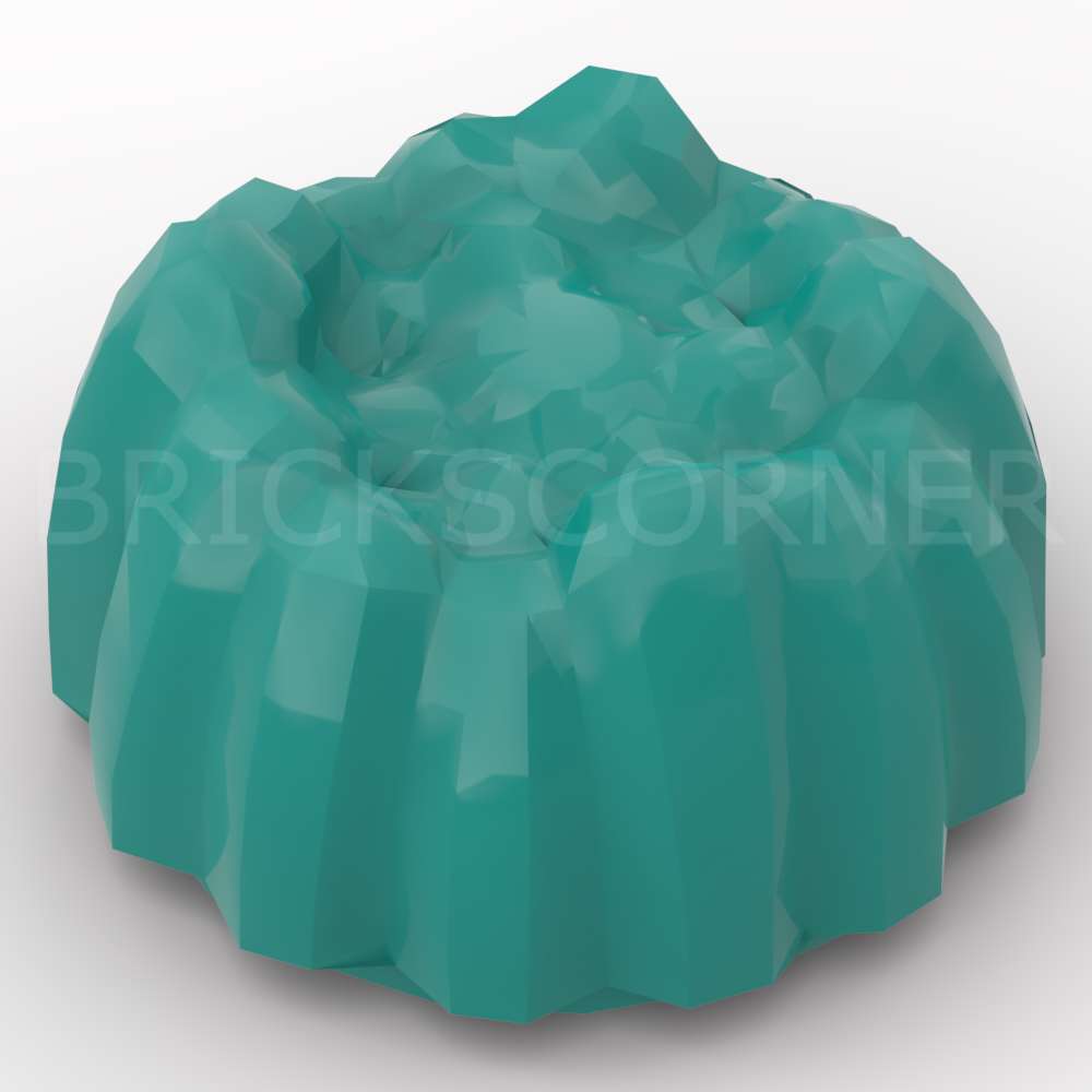 LEGO® Minifigure Cheveux "Touffe Pointue" / Gâteaux / Pâtisserie - 68212 - Turquoise Foncée