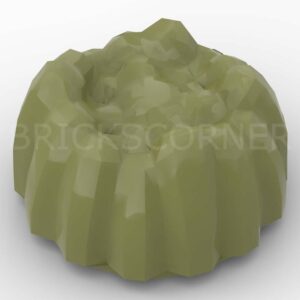LEGO® Minifigure Cheveux "Touffe Pointue" / Gâteaux / Pâtisserie - 68212 - Vert Olive