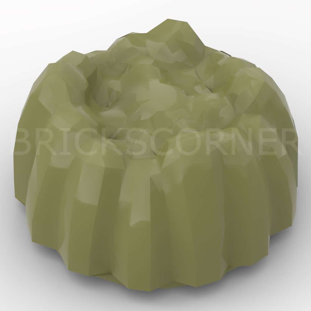 LEGO® Minifigure Cheveux "Touffe Pointue" / Gâteaux / Pâtisserie - 68212 - Vert Olive