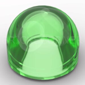 LEGO® Brique Ronde / Dôme 1 x 1 x 2/3 - 6908 - Vert Clair Transparent