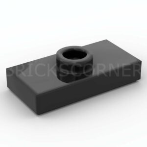LEGO® Plaque Modifiée 1 x 2 avec Tenon au centre "Jumper" - 15573 - Noir