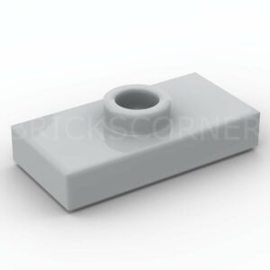 LEGO® Plaque Modifiée 1 x 2 avec Tenon au centre "Jumper" - 15573 - Medium Stone Gray
