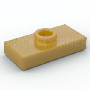LEGO® Plaque Modifiée 1 x 2 avec Tenon au centre "Jumper" - 15573 - Doré