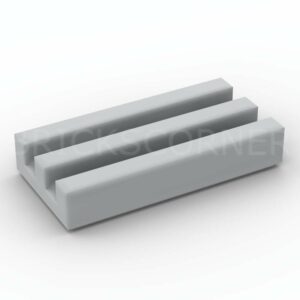 LEGO® Tuile Modifiée 1 x 2 Grille - 2412b - Medium Stone Gray