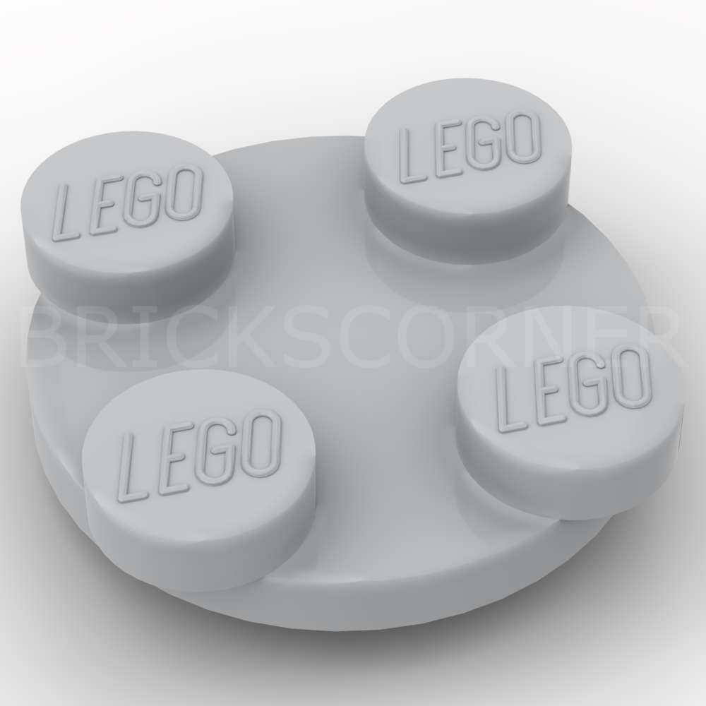 LEGO® Plaque Tournante 2 x 2 Top - 3679 - Medium Stone Gray