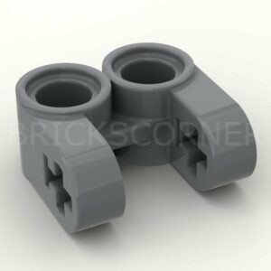 LEGO® Technic Connecteur Perpendiculaire Double Pin et Axe - 41678 - Dark Stone Gray