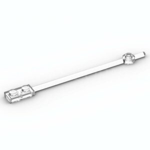 LEGO® Barre 12L avec Plaque 1 x 2 et Plaque Ronde 1 x 1 aux Extrémités - 42445 - Transparent