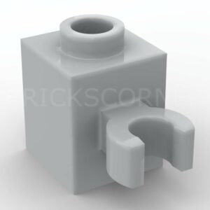 LEGO® Brique Modifiée 1 x 1 avec Clip Vertical - 60475b - Medium Stone Gray