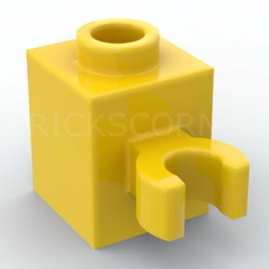 LEGO® Brique Modifiée 1 x 1 avec Clip Vertical - 60475b - Jaune