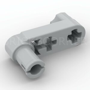 LEGO® Bras de Structure Technic modifié Manivelle / Pin 1 x 3 - 61408 - Medium Stone Gray