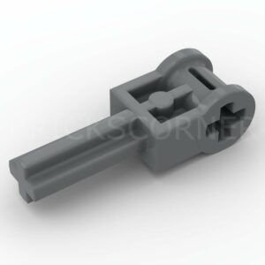 LEGO® Axe Technic 2L sur Connecteur Axe perpendiculaire - 6553 - Dark Stone Gray