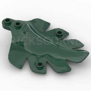 LEGO® Plante Grande Feuille en Pointe sur Plaque Ronde 1 x 2 - 7571 - Vert Foncé