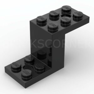 LEGO® Support Perpendiculaire 5 x 2 x 2 1/3 avec 2 Trous - 76766 - Noir
