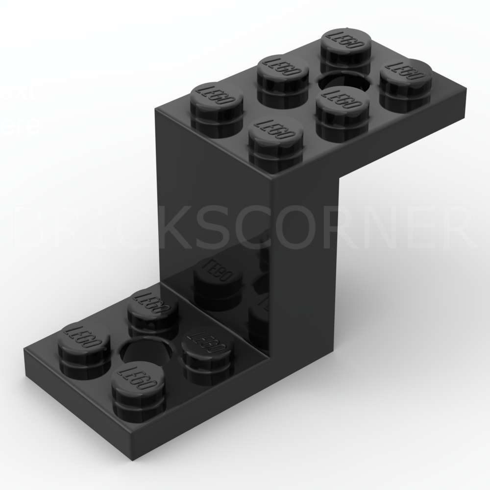 LEGO® Support Perpendiculaire 5 x 2 x 2 1/3 avec 2 Trous - 76766 - Noir