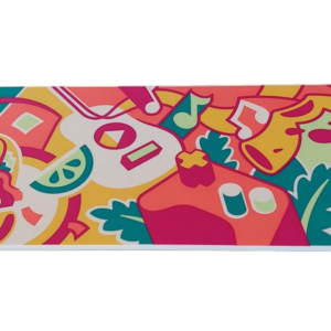 LEGO® Tuile Décorée 8 x 16 motif Mur de Graffitis - 90498pb41 - Blanc