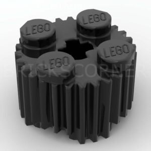 LEGO® Brique Ronde 2 x 2 avec Rainures - 92947 - Noir
