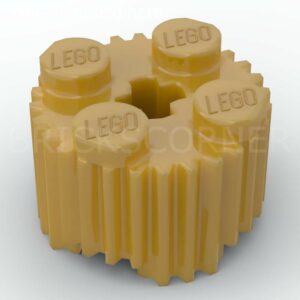 LEGO® Brique Ronde 2 x 2 avec Rainures - 92947 - Doré