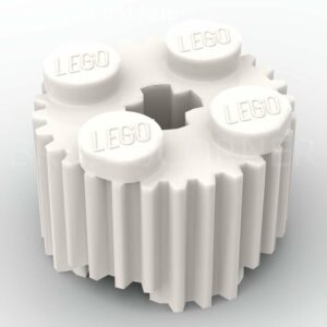 LEGO® Brique Ronde 2 x 2 avec Rainures - 92947 - Blanc