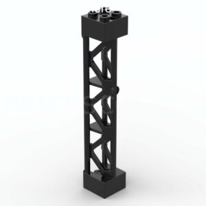 LEGO® Pilier Structure Poutres Triangulaires 2 x 2 x 10 - 95347 - Noir