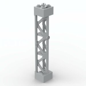 LEGO® Pilier Structure Poutres Triangulaires 2 x 2 x 10 - 95347 - Medium Stone Gray