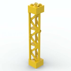 LEGO® Pilier Structure Poutres Triangulaires 2 x 2 x 10 - 95347 - Jaune