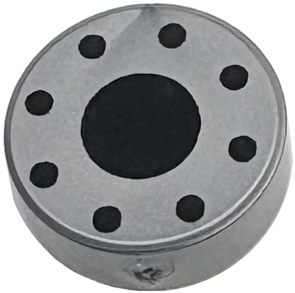LEGO® Tuile Ronde Décorée 1 x 1 Moyeu de Roue - 98138pb459 - Argent Mat