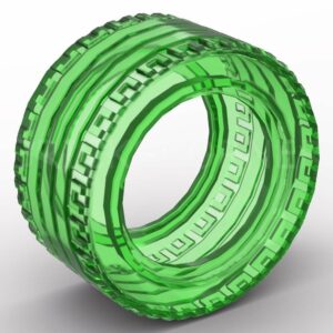 LEGO® Pneu 43.2 x 22 ZR Taille Basse - 44309 - Vert Transparent