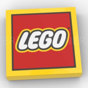 LEGO® Tuile Décorée 2 x 2 motif Logo LEGO - 3068pb0214 - Jaune