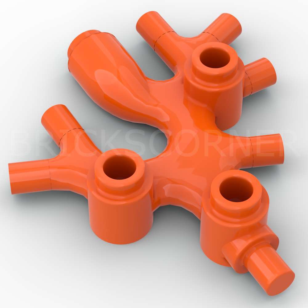 LEGO® Plante Marine - Corail - Algues - Lichen - 49577 - Orange Rougeâtre