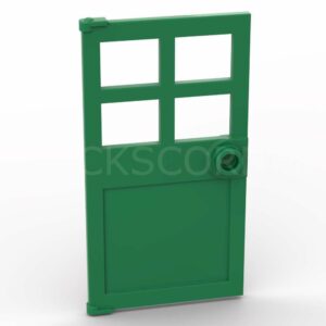 LEGO® Porte 1 x 4 x 6 avec 4 Fenêtres et Tenon - 60623 - Vert