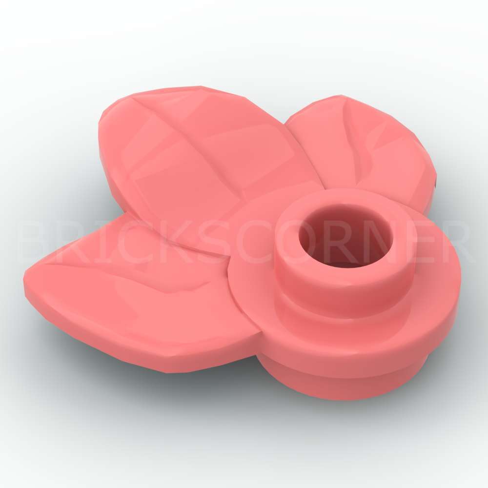 LEGO® Plante 1 x 1 avec 3 Feuilles / Pétales - 32607 - Coral