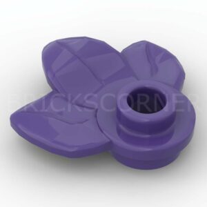 LEGO® Plante 1 x 1 avec 3 Feuilles / Pétales - 32607 - Violet Foncé