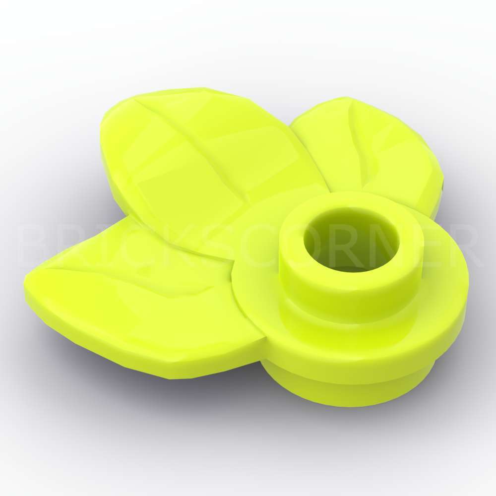 LEGO® Plante 1 x 1 avec 3 Feuilles / Pétales - 32607 - Lime