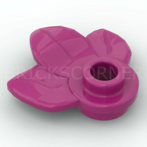 LEGO® Plante 1 x 1 avec 3 Feuilles / Pétales - 32607 - Magenta