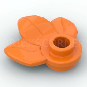LEGO® Plante 1 x 1 avec 3 Feuilles / Pétales - 32607 - Orange