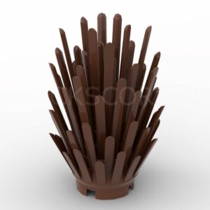 LEGO® Plante Buisson Epineux 2 x 2 x 4 - 6064 - Brun