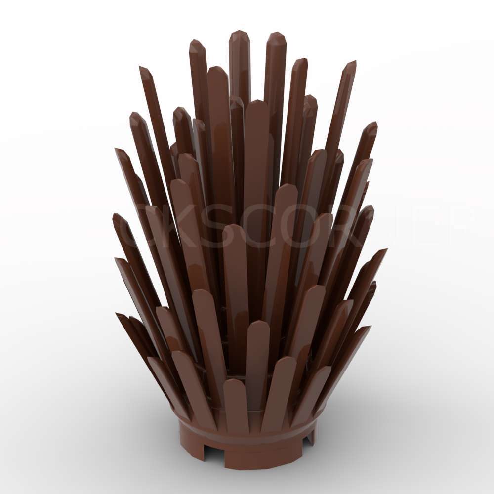 LEGO® Plante Buisson Epineux 2 x 2 x 4 - 6064 - Brun