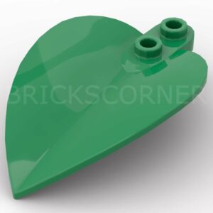 LEGO® Plante Plaque Ronde 1 x 2 Large Feuille Arbre Tropical - 7096 - Vert