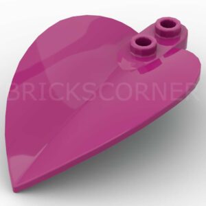 LEGO® Plante Plaque Ronde 1 x 2 Large Feuille Arbre Tropical - 7096 - Magenta