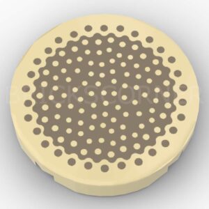 LEGO® Tuile Ronde Décorée 2 x 2 Rondelle / Tranche de Bambou - 14769pb0708 - Beige